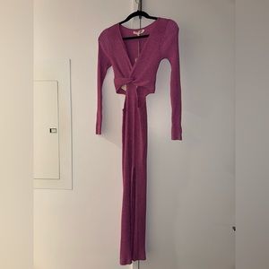 Love shack fancy pink cut out dress size xs